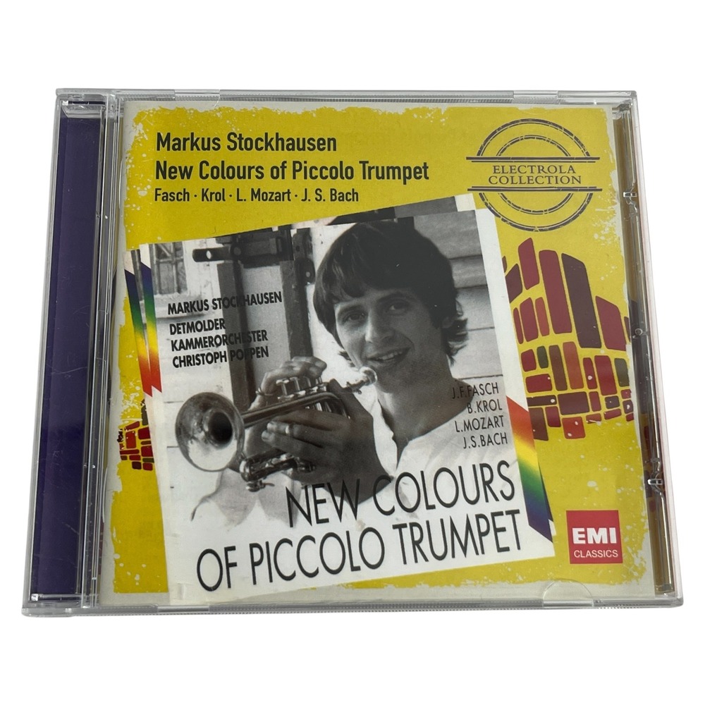 Markus Stockhausen New Colours of Piccolo Trumpet CD EMI Electrola Bach Mozart